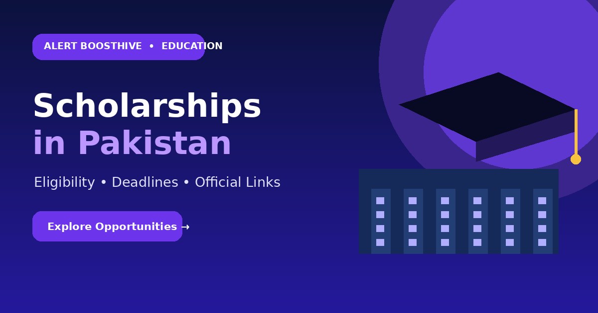 Illustration for scholarships and education opportunities in Pakistan
